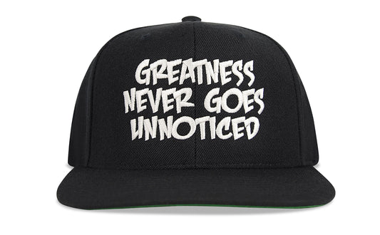 GREATNESS NEVER GOES UNNOTICED - SNAPBACK