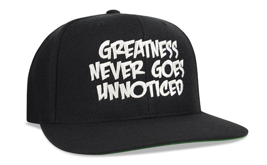 GREATNESS NEVER GOES UNNOTICED - SNAPBACK
